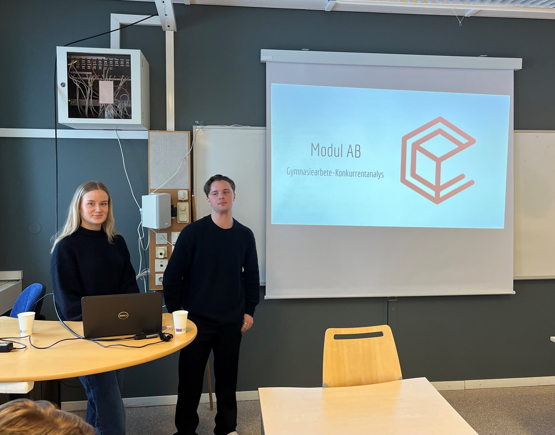 Gymnasieelever gör arbeten om Modul